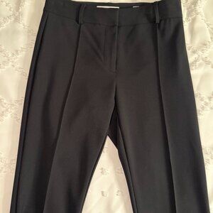Veronica Beard Black Hibiscus Slim Flare Pant, Size 2